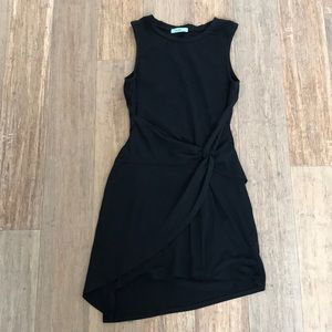 Never worn fitted dress with faux wrap